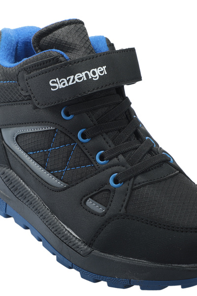 Slazenger KESHA Çocuk Cırt Cırtlı Siyah / Saks Mavi Bot