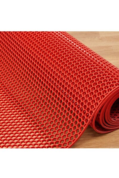 Genel Markalar CLOURMAT KIRMIZI KAYDIRMAZ PETEK PASPAS (KIRMIZI) 120cmx100cm