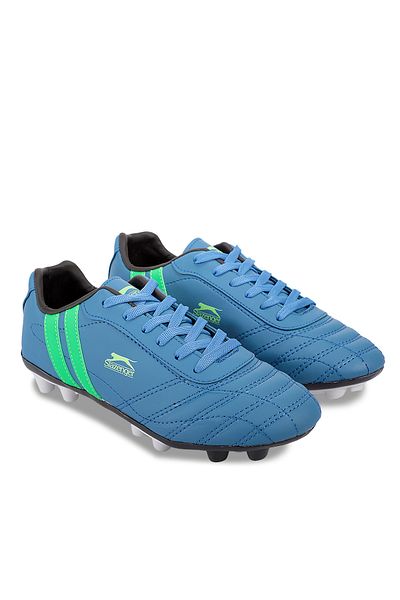 Slazenger Pantofi de fotbal pentru băieți - Henrık Kr, Saks Blue/Green