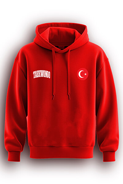 TOP GLORY Taekwondo Printed 3 String Raster Hooded Sweatshirt Hoodie Tkdow76390