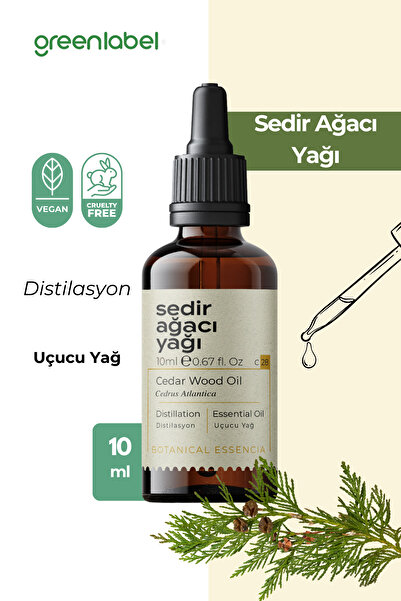 Greenlabel Sedir Ağacı Yağı %100 Doğal Ve Saf 10ml