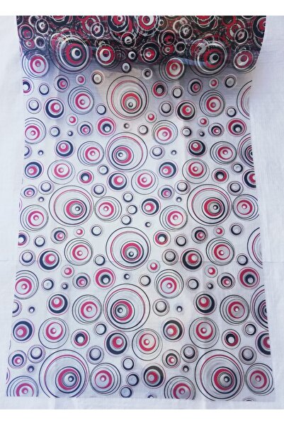 polset ŞEFFAF DESENLİ 80cm x 200cm MASA ÖRTÜSÜ 1.7mm KALIN PVC KAYMAZ MASA ÖR...