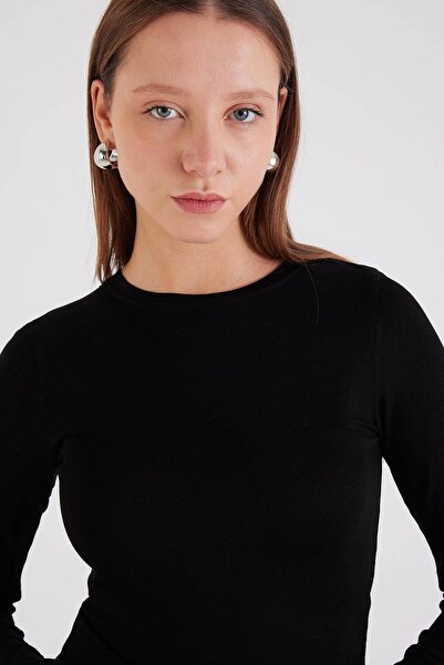 Addax Crew Neck B1480-s3 Basic Blouse