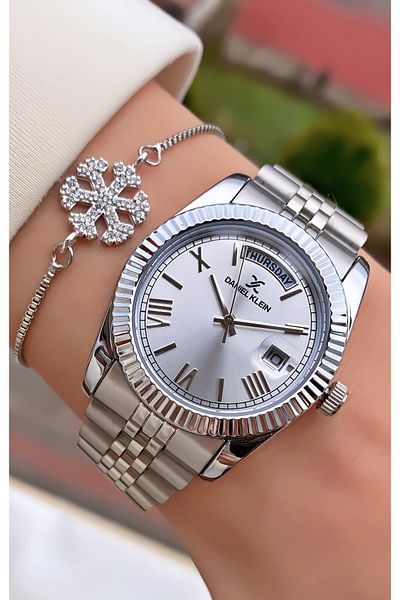 Daniel Klein Brand Silver Color Women's Wristwatch - Bracelet