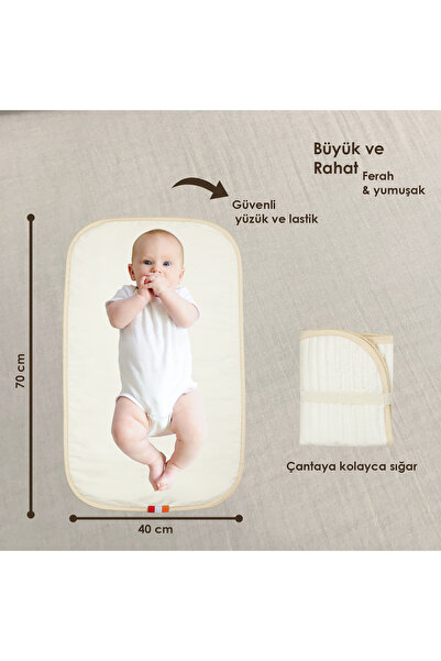 Modakids Su Geçirmez Alt Açma Minderi Bakım Pedi Örtüsü Bebek Bezi Değiştirme Matı