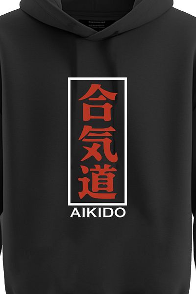 TOP GLORY Суитшърт с качулка за айкидо - 3 нишки, AIKIDO5001
