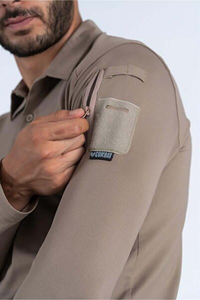 Combat Tactical Outdoor Taktik Tişört Lacost Polo Gömlek Yaka T-shırt - 802 U.kol Pıke