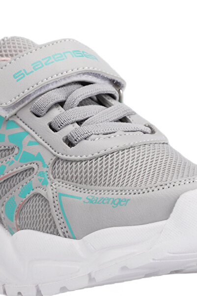 Slazenger KANNER I Çocuk Cırt Cırtlı Gri / Pembe Günlük Spor Ayakkabısı