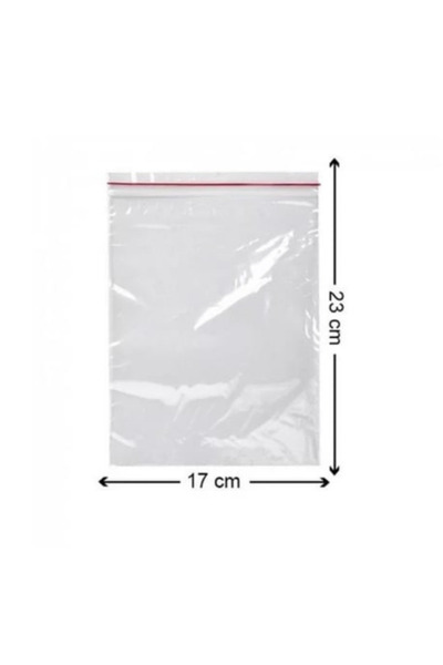 Mezpack Ambalaj Kilitli Torba 17x23 Cm 100'lü Kilitli Buzdolabı