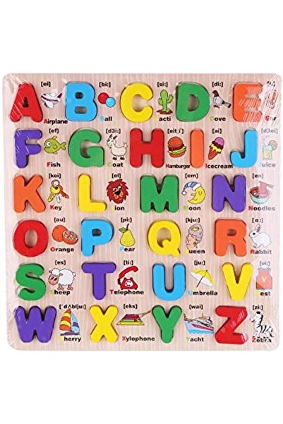 Generic English Abc Alphabet Wooden Board Jigsaw Puzzle Letters Game Educatio...