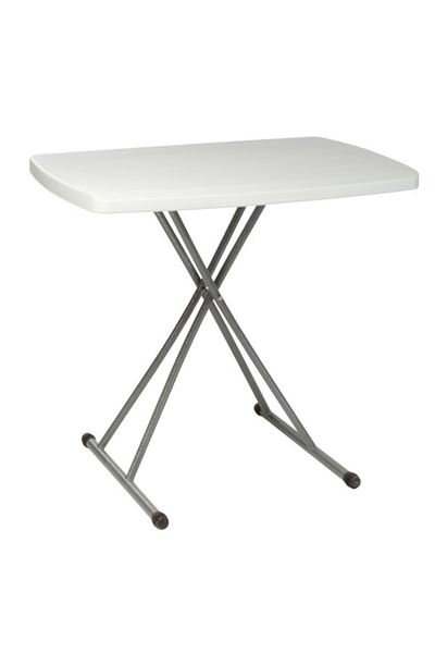 Living Accents Adjustable Legs Rectangular Foldable Outdoor Table