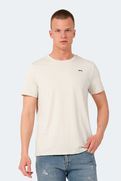 Slazenger Ανδρικό Μπεζ T-Shirt - Rosalva