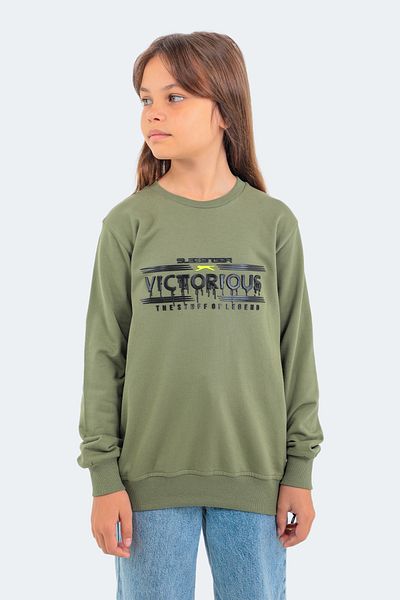 Slazenger Детски суичър Duna In унисекс каки