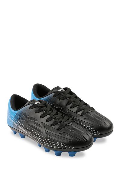 Slazenger Pantofi de fotbal pentru baieti - Score I Krp, Negru / Saks Blue