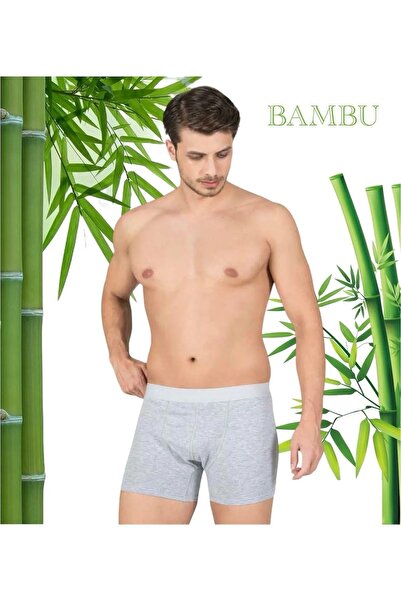 ByDon 6 штук (економічний пакет) однотонні дихаючі бамбукові боксери для чоловіків з лікрам, 95% бамбук, 5% лікра