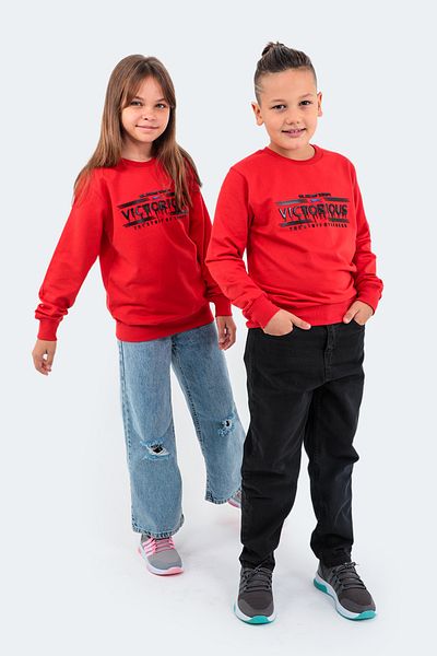 Slazenger Unisex Kids Sweatshirt Red