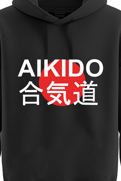 TOP GLORY Айкидо суитшърт с качулка - 3 нишки, AIKIDO1001