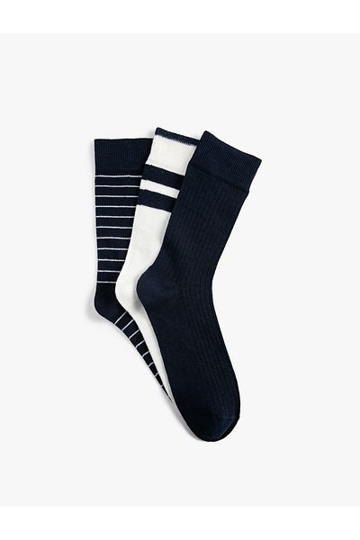 Koton Set șosete cu dungi 3 piese multicolore