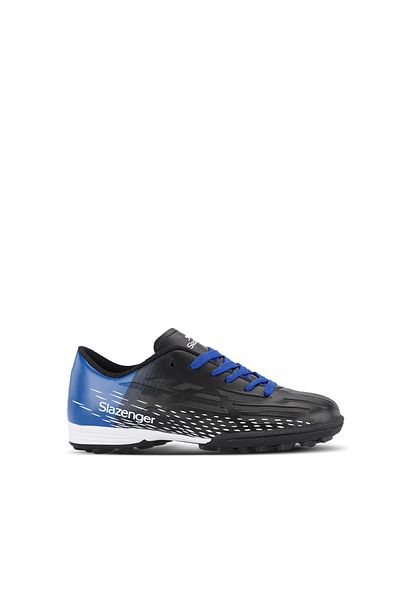 Slazenger Pantofi de fotbal pentru baieti - Score I Hs, Negru / Saks Blue