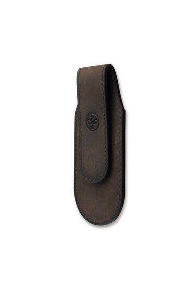 Böker Manufaktur Solingen Magnetic Leather Pouch Brown Large Deri Kılıf