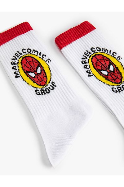 Koton Spiderman Socks Licensed Embroidered