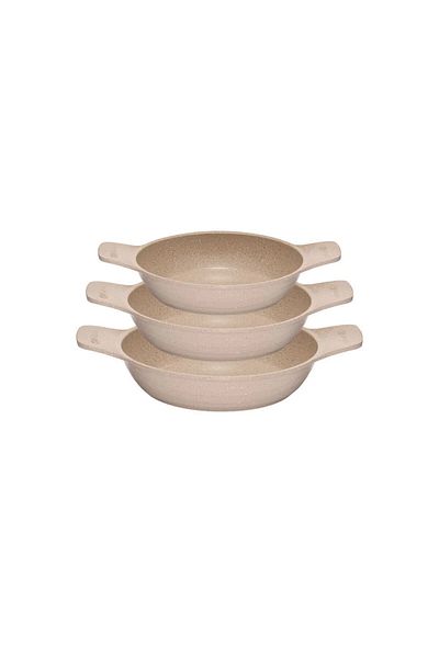 ThermoAD Mink Hot Pot Sauce Set - 10 Pcs, 3 Pieces, 18Cm-20Cm-22Cm