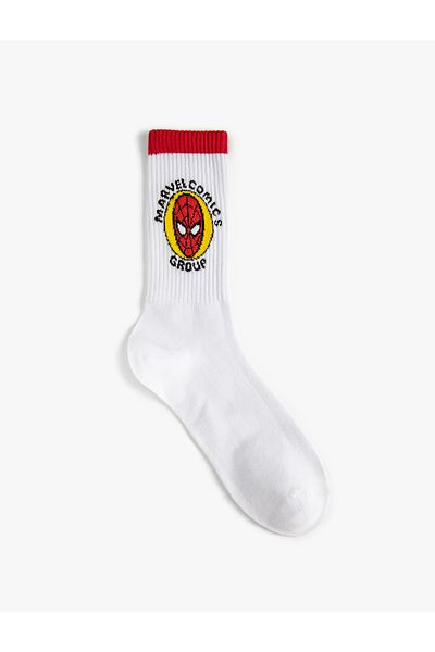Koton Spiderman Socks Licensed Embroidered