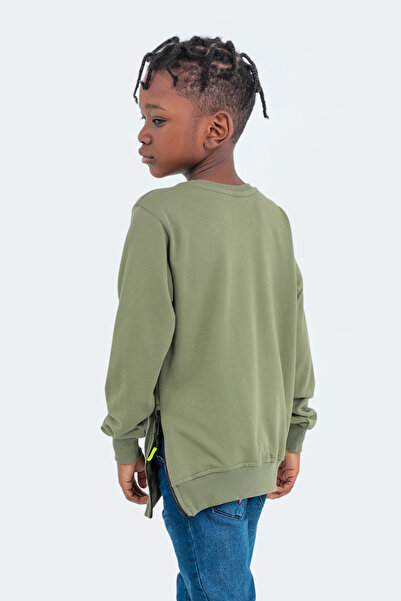 Slazenger Duna in Unisex Kids Sweatshirt Khaki