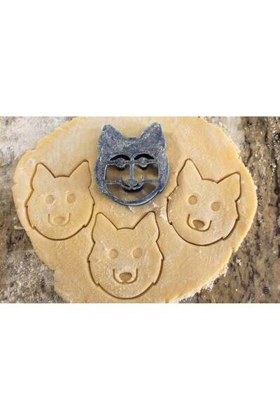 Cypnova قالب كوكي على شكل هاسكي 2 قطعة