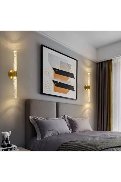 Vonalight 38cm Ledli,DuvarAplik,Kabarcıklı Cam,aplik,Yatakbaşı,Modern,Dekoratif,Koridor, 3000K (1ADET)