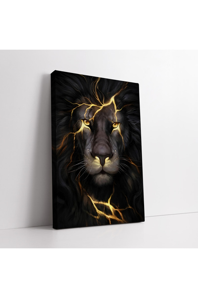 KOSS Dijital Pictură decorativă pe pânză cu portretul regelui leului nobil cu...