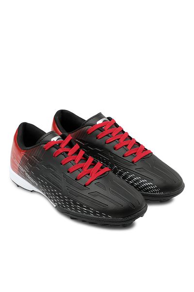 Slazenger Pantofi de fotbal pentru baieti - Score I Hs, negru/rosu