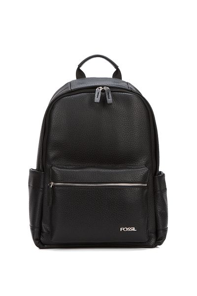 Fossil 9511 Unisex Backpack - Laptop Compartment, Stylish Design, Black