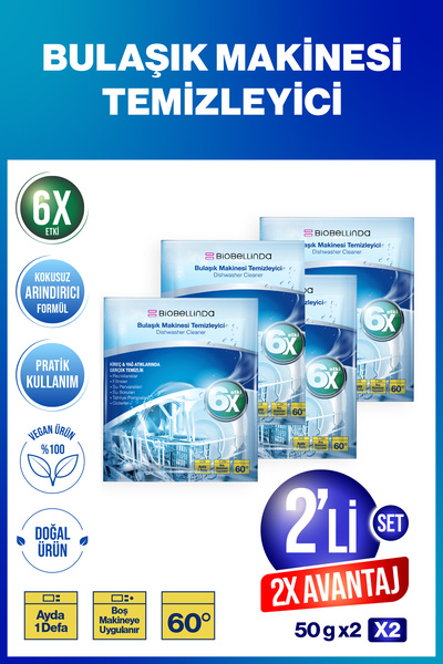 BioBellinda Bulaşık Makinesi Temizleyici ( 2'Lİ SET )
