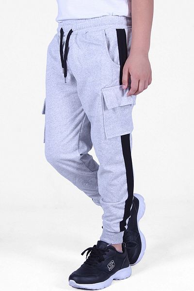 FYK KİDS Chlapecké tepláky s boční nákladovou kapsou