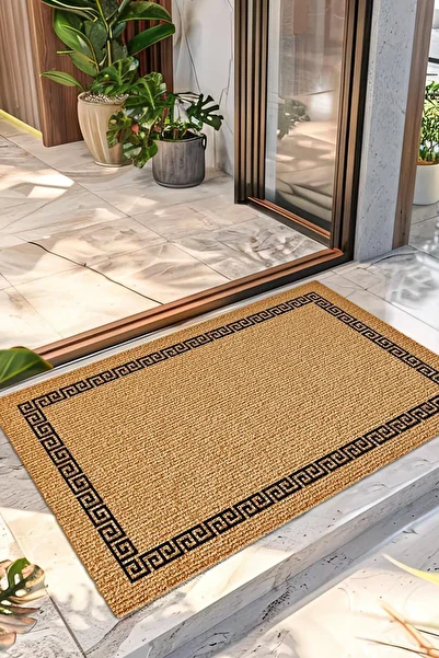 Decovetro 40X60 cm Patterned Doormat Frame - Door Front Carpet