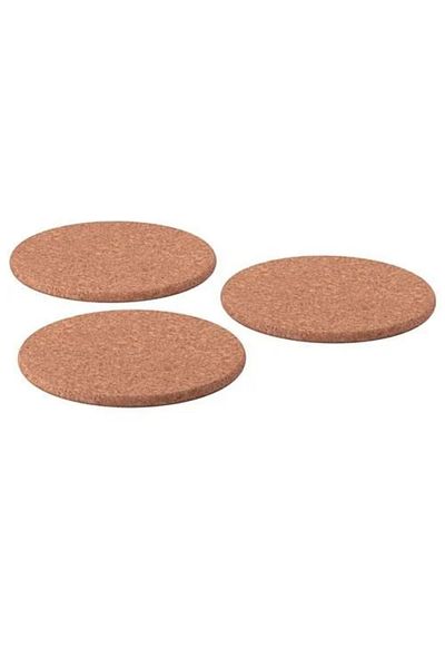 IKEA Premium Product Heat Resistant Teapot Pot Pan Mat 19 cm 3 Pieces Cork Trivets Heat