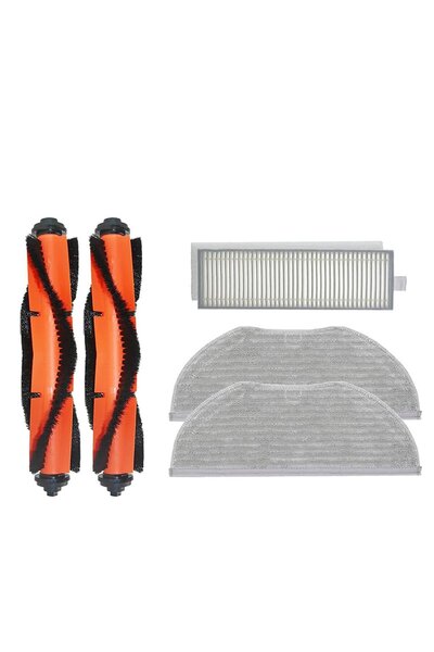 Roborge Σετ ανταλλακτικών 5 τεμαχίων συμβατό με ρομποτική ηλεκτρική σκούπα Xiaomi Vacuum Mop 2in1 Essential (MJSTG1)