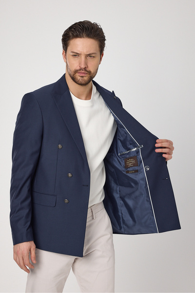 Frappoli Fatuse Ανδρικό Saks Διπλό Μπουφάν 6 τμχ με μεταλλικά κουμπιά 4 εποχών