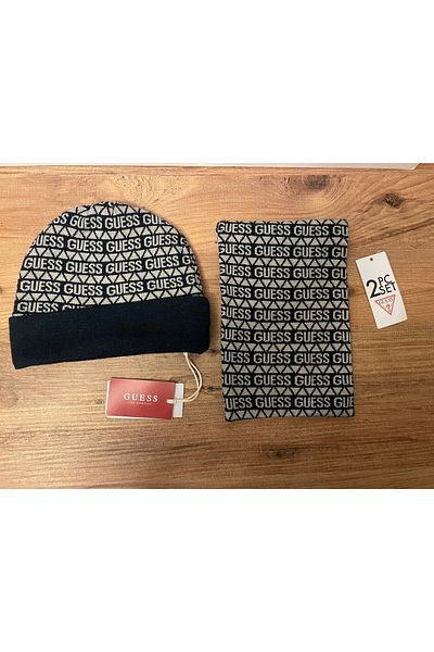Guess Unisex Hat and Neck Collar Set (Size)