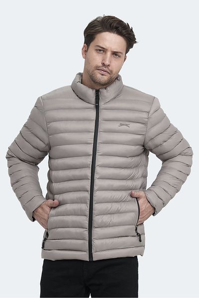 Slazenger Ανδρικό παλτό Hayden με φούντα σε γκρι χρώμα