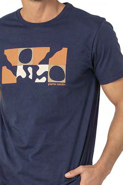 Pierre Cardin 2025 Spring-Summer, Men, Short Sleeve Home Wear Pajama Set Ch.Pc.01.60.76