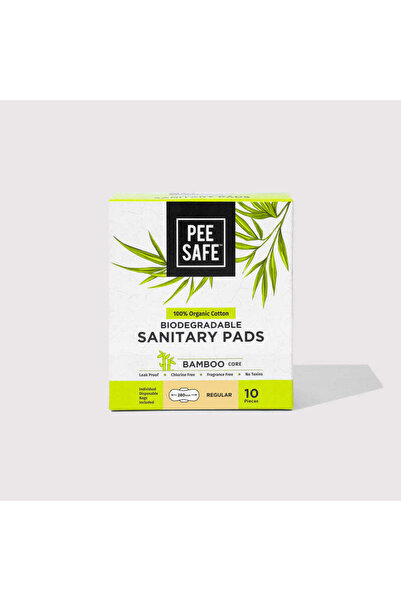 Pee Safe فوط صحية من PeeSafe مصنوعة من القطن العضوي بنسبة 100% مع قلب من الخي...