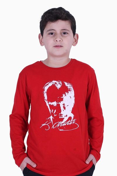 FYK KİDS Atatürk Signature Printed Unisex Kids Sweatshirt