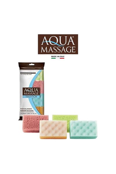 Aqua Massage Tradition 2+2 Bath and Massage Sponge Set