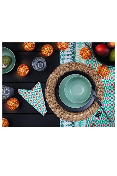 IKEA Premium Ürün Kaliteli Yuvarlak Hasır Örgü Doğal Malzeme 37 Cm Amerikan Servis SOARÉ