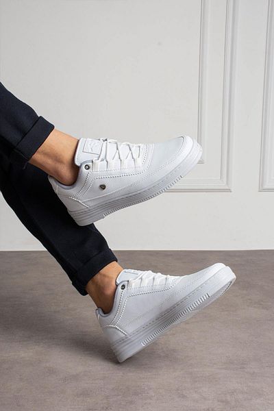 L.A Polo Men's White Sneakers - Comfortable Fit, Daily Use, Model 519