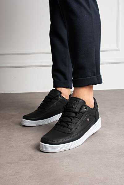 L.A Polo Comfortable Fit Casual Men's Black White Sneaker 519