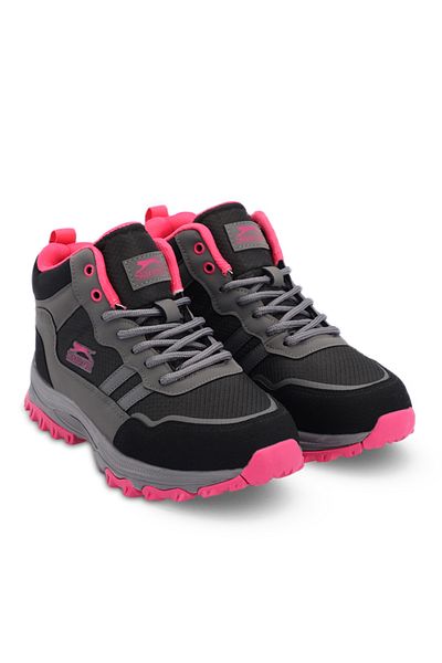 Slazenger Power High I Γυναικείες Μπότες Σκούρο Γκρι