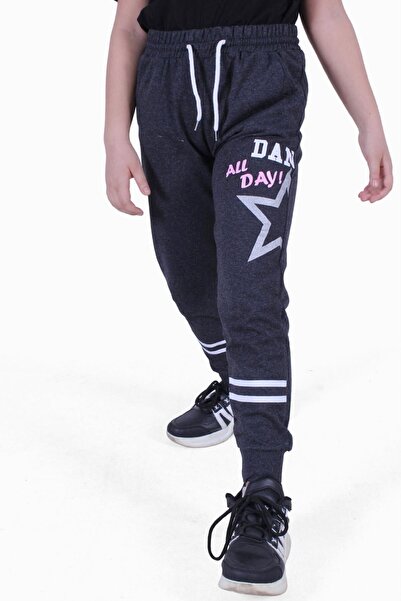 FYK KİDS All Day! Yazı Baskılı Kız Çocuk Eşofman Altı